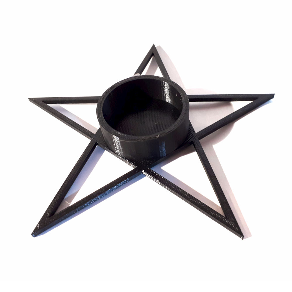 Pentagram candleholder 