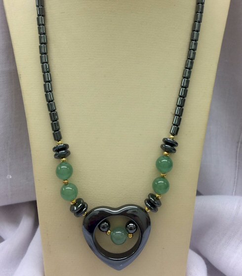 Hematite and aventurine
