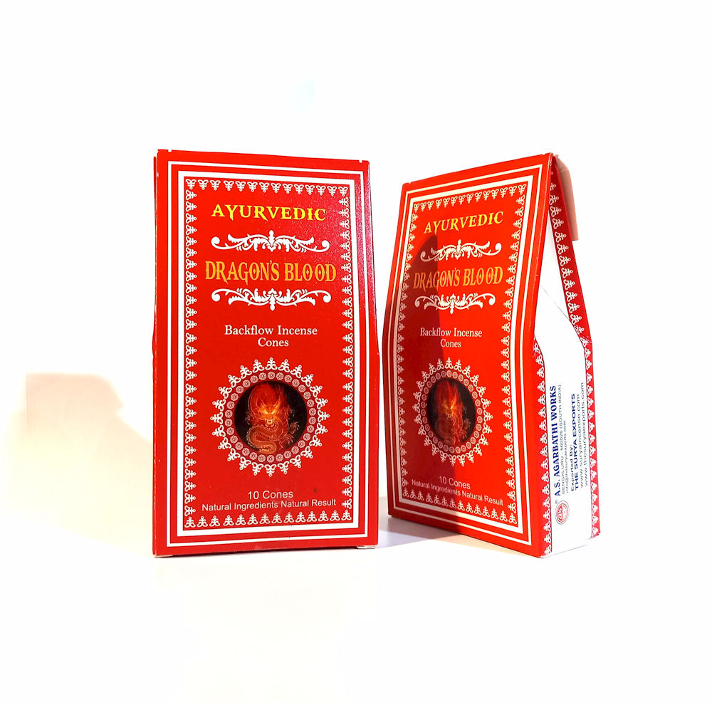 Dragon's Blood Ayurvedic backflow incense cones