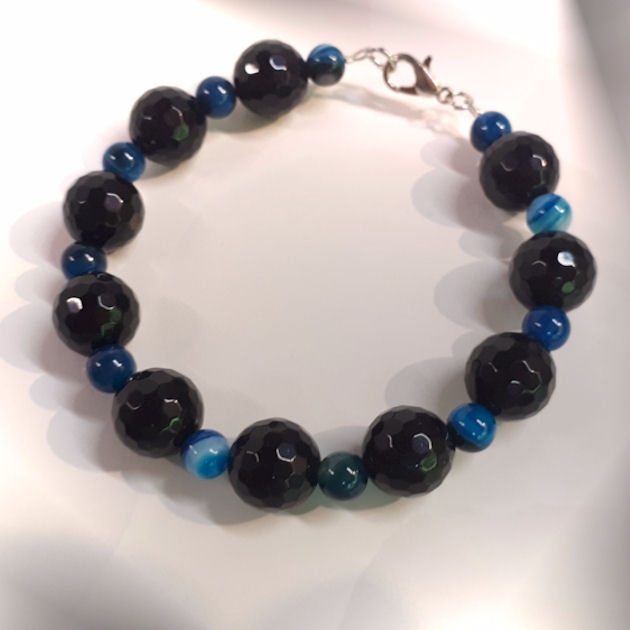 Blue Agate and Onyx